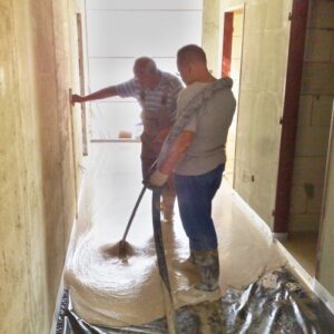 Lité podlahy: anhydrit/cement